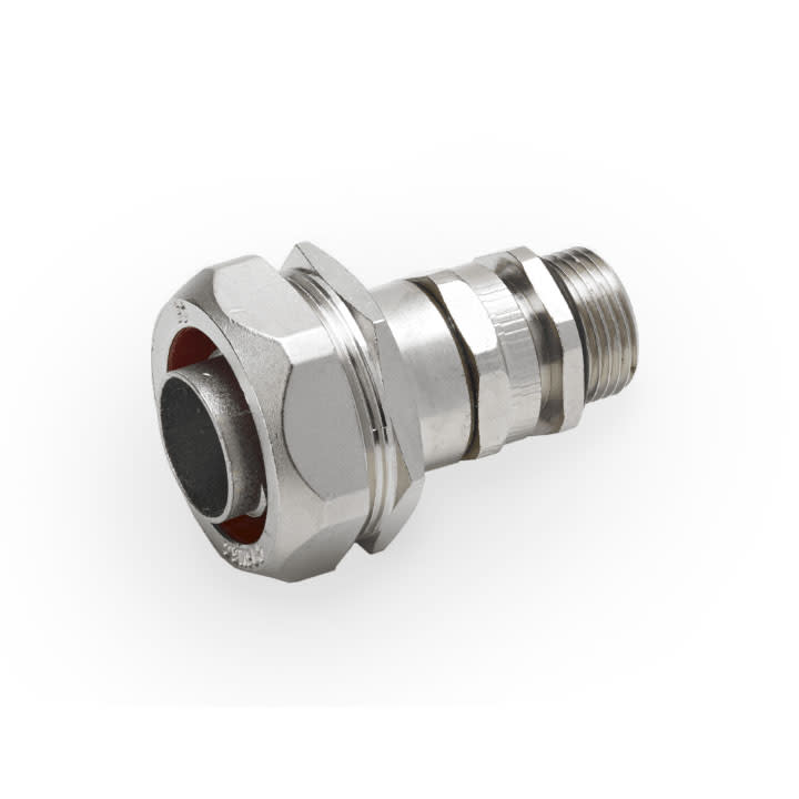 COSMEC - CSM6014P32M201116 Raccordo pressacavo per tubo metallico flex, filettatura M20x1,5, serraggio cavo 11-16 mm, AD27