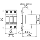 DEHN ITALIA SPA - DEH952313 SPD T2 3P 150V DG M TNC 150
