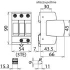 DEHN ITALIA SPA - DEH952307 Limitatore di sovratensione Tipo 2 DEHNguard M per reti trifase TNC con FM