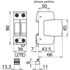 DEHN ITALIA SPA - DEH952116 SPD T2 1P+N A CARTUCCIA, CON CONTATTO 38