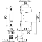 DEHN ITALIA SPA - DEH952096 Limitatore di sovratensione Tipo 2 DEHNguard S unipolare Uc 600V AC con FM
