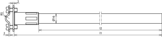DEHN ITALIA SPA - DEH106170 DISTANZIATORE DEHNISO PER TD 7-10MM L675