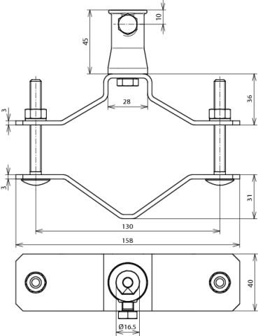 DEHN ITALIA SPA - DEH106353 COLLARE PER TUBO D 70-90MM INOX