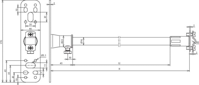 DEHN ITALIA SPA - DEH106105 DISTANZIATORE PER DEHNISO XTD7-10MML1030