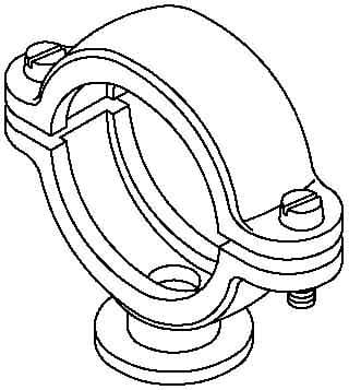 OBO BETTERMANN - OBO2130211 2960 22 M6 LGR CLIP BASE ISO