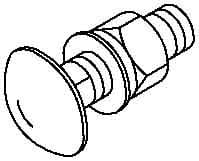 OBO BETTERMANN - OBO6406130 FRSB 6X12 G BULLONE CON TESTA TONDA