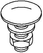 OBO BETTERMANN - OBO6406203 FRSB 6X20 F BULLONE CON TESTA TONDA