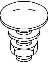 OBO BETTERMANN - OBO6406718 FRS 10X25 A2 BULLONE CON TESTA TONDA