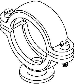 OBO BETTERMANN - OBO2130408 2960 40 M6 LGR CLIP BASE ISO