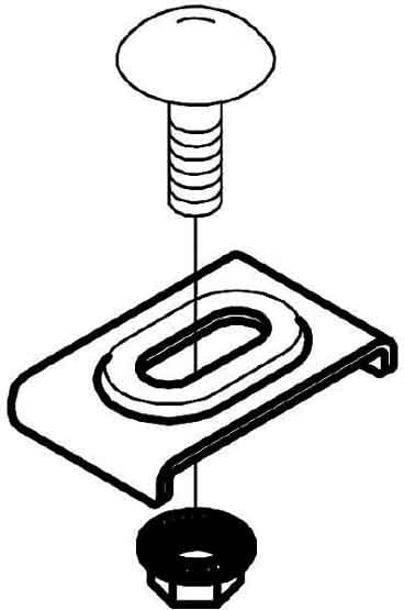 OBO BETTERMANN - OBO6017045 GKT 38 A2 CLIP FISSAGGIO PASS. GRIGLIATA