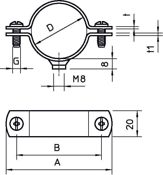 OBO BETTERMANN - OBO1387014 2900WM8 17 FT COLLARE DISTANZIATORE