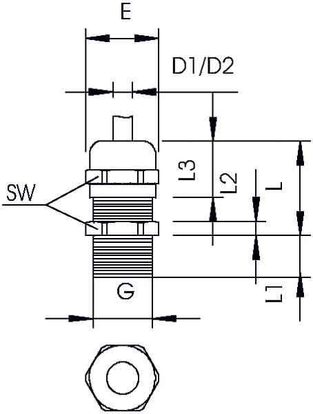 OBO BETTERMANN - OBO2085739 V-TEC L PG9 MS PRESSACAVO