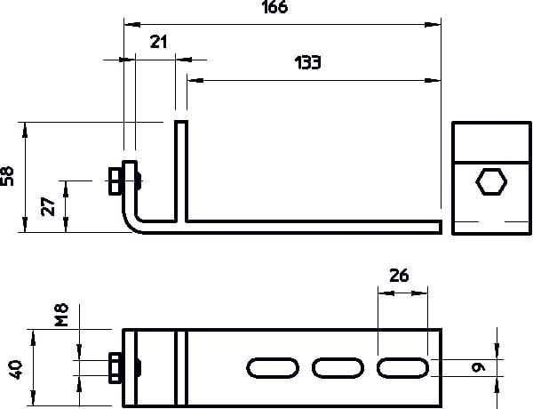 OBO BETTERMANN - OBO6003888 BFK 166 58 20 FT DISPOSITIVO FISSAGGIO