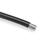 COSMEC - CSM607PU16N Tubo flessibile metallico, doppia aggraffatura riv. in PU liscio, diametro 15,5x21 mm, nero, AD16