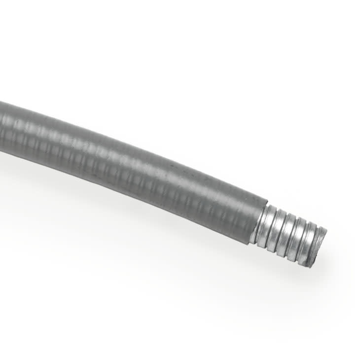 COSMEC - CSM6070-12N Tubo flessibile metallico, rivestito in PVC liscio, aggraf. semplice, diam. 12x18 mm, AD12, nero