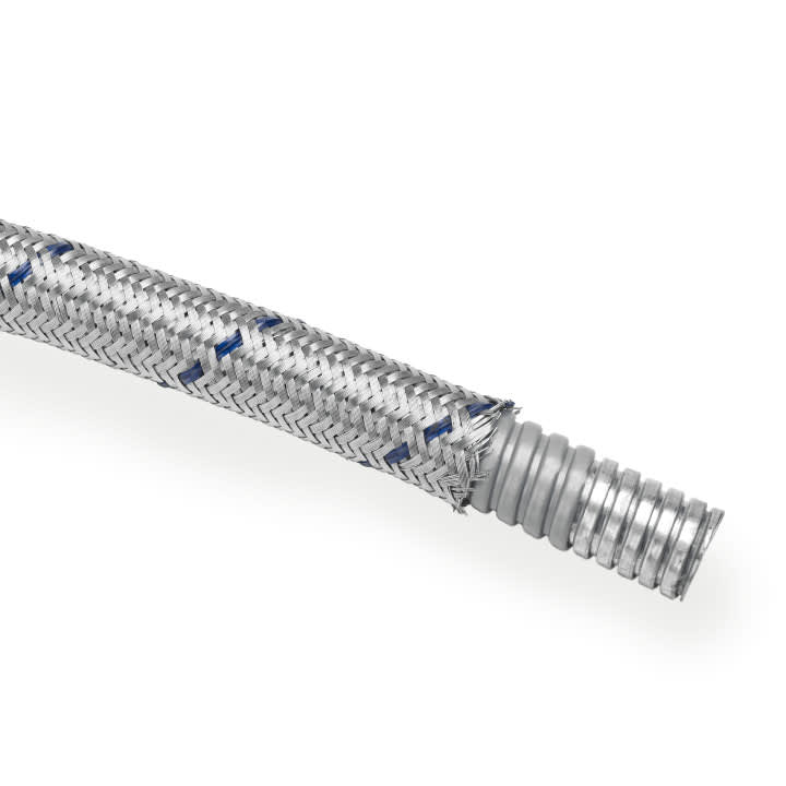 COSMEC - CSM6071T-016 Tubo metallico ricoperto in PVC aspirato, protetto con treccia zincata, diam. 15,5x21 mm, AD16