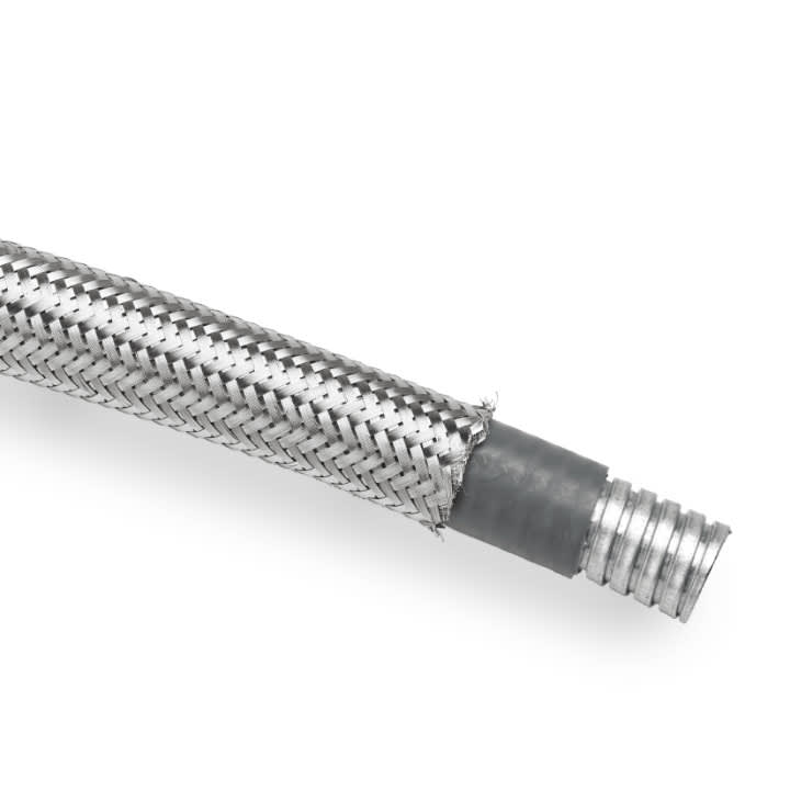 COSMEC - CSM6071ET-012 Tubo metallico ricoperto in EVA aspirata, protetto con treccia zincata, diam. 12x18 mm, AD12