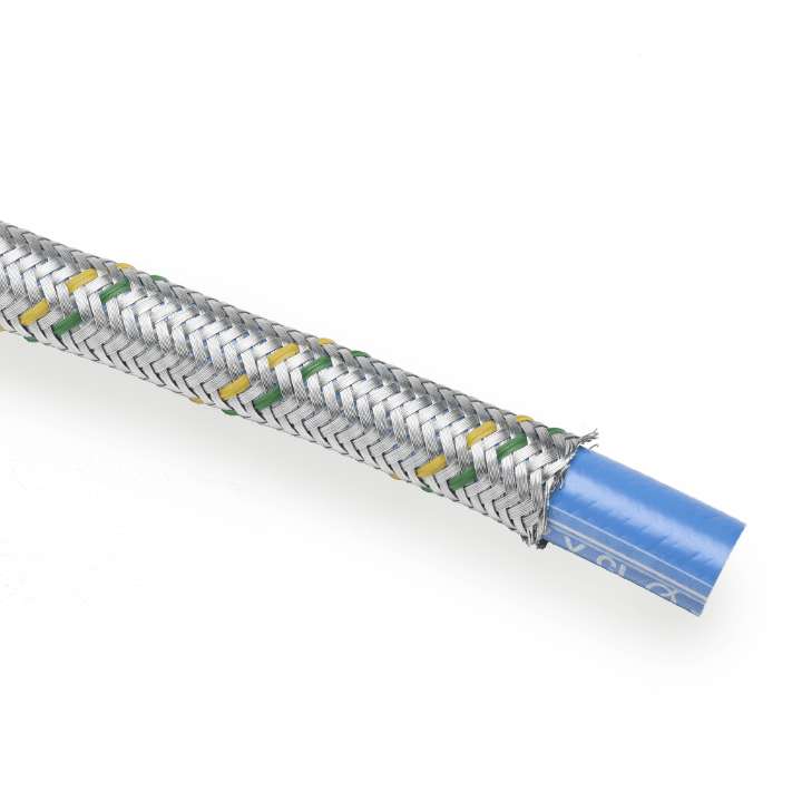 COSMEC - CSM6089-40 Tubo flessibile in PVC liscio, protetto con treccia metallica, diametro 40x50 mm, AD40