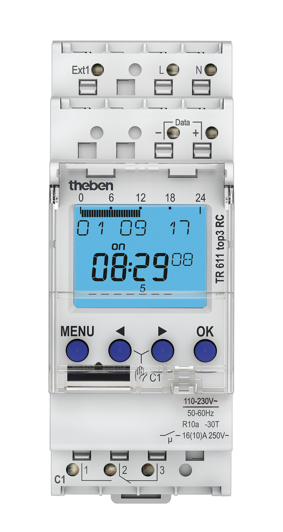 THEBEN SRL - THE6110330 TR 611 TOP3 RC INT.T DGT 24H/7G 2M/DIN 1