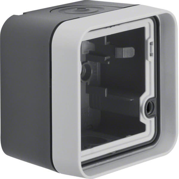 BERKER - BRK6118913505 SCAT.+ CORN.A PARETE W1 GRIGIO/GRIGIO OP