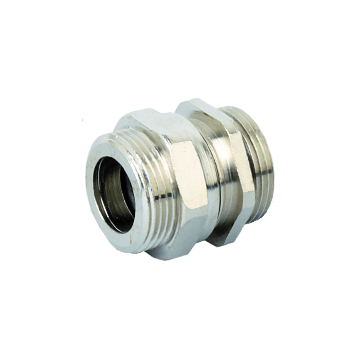 COSMEC - CSM6118-2025M Adattatore pressacavo in ottone nichelato, filetti M20x1,5 - M25x1,5 mm, serr. cavo 11-16 mm, IP68