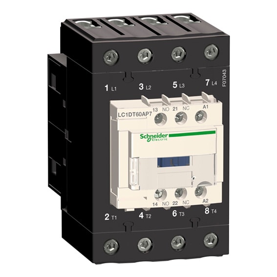 SCHNEIDER ELECTRIC - SNRLC1DT60AM7 Contattore TeSys LC1D - 4 poli - AC1- 440V AC - 60A - 220V AC