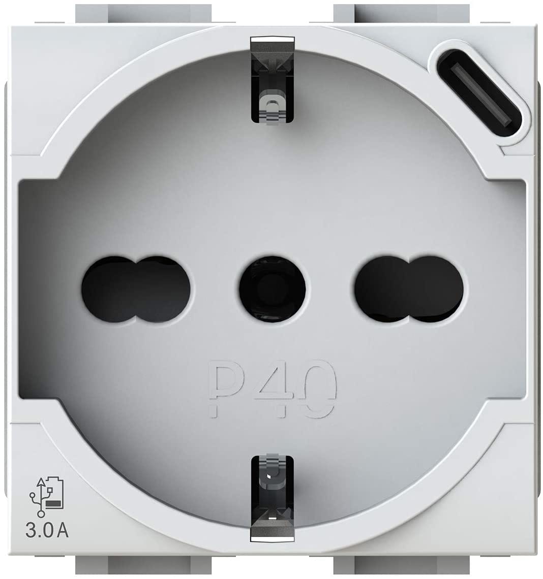 4 BOX SRL - 4BX4B.N.P40.USB P40 USB 3.0 BT LIVINGLIGHT BIANCA