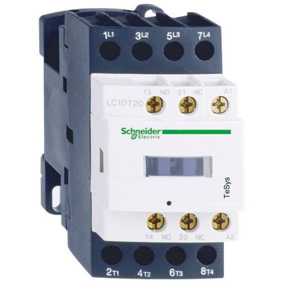 SCHNEIDER ELECTRIC - SNRLC1D128M7 CONTATTORE 12A 220VAC 2+2P