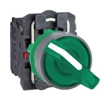 SCHNEIDER ELECTRIC - SNRXB5AK123G5C0 SELETT. LUM.VERDE LED 120V GHIERA GRIGIA