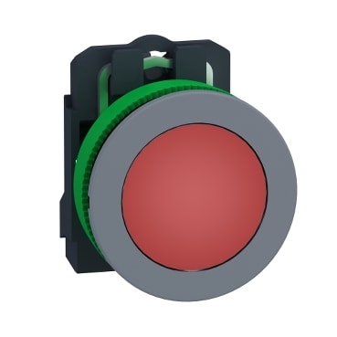 SCHNEIDER ELECTRIC - SNRXB5FVB4C0 Lampada spia rossa 24Vac/dc filopannello - Ø30 - LED universale - ghiera grigia - Ø30 - LED universale