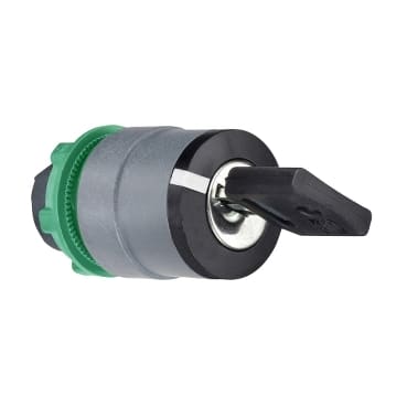 SCHNEIDER ELECTRIC - SNRZB5AG4C0 TESTA SELETT.CHIAVE 2 POS. GHIERA GRIGIA