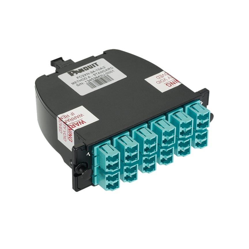 PANDUIT - PANFC2XN-24-10AS THE OPTICOM FIBER CASSETTE IS OM3, AND F