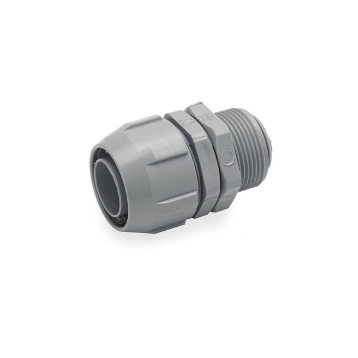 COSMEC - CSM6188-2025N Raccordo per tubo flessibile in PVC, filettatura M25x1,5 con ghiera, nero, AD20