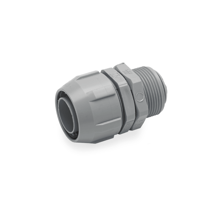 COSMEC - CSM6188-101N Raccordo per tubo flessibile in PVC, filettatura GAS 3/8" con ghiera, nero, AD10