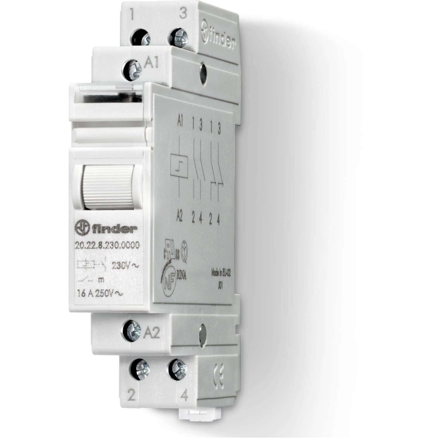 FINDER SPA - FIN202282404000 RELE AD IMPULSI 17.5MM 2NO 16A