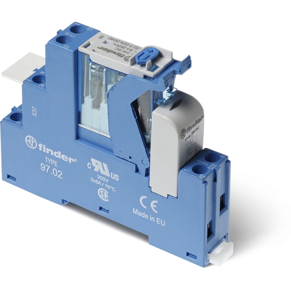 FINDER SPA - FIN4C0291250050SPA INTERFACCIA MODULARE A RELÈ 2 CONTATTI