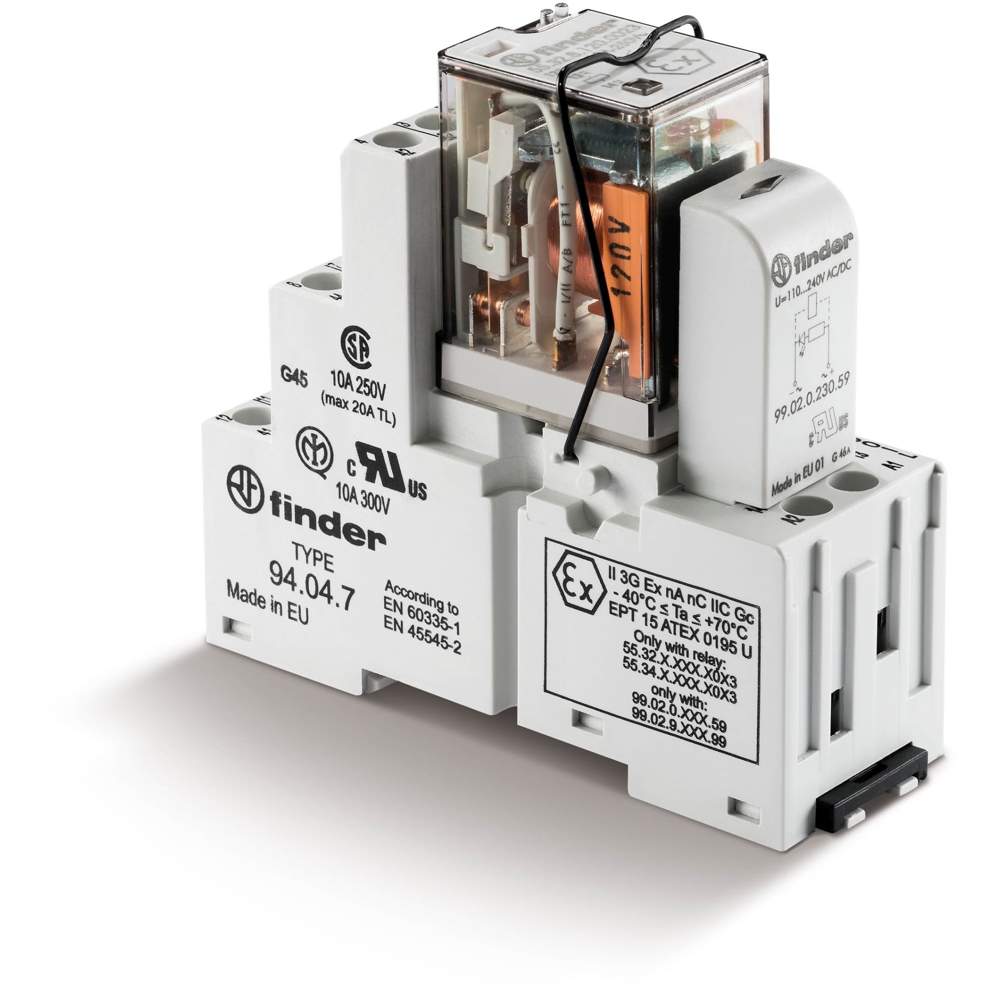 FINDER SPA - FIN583491250048SMA INTERFACCIA MODULARE A RELE 4 CONTATTI