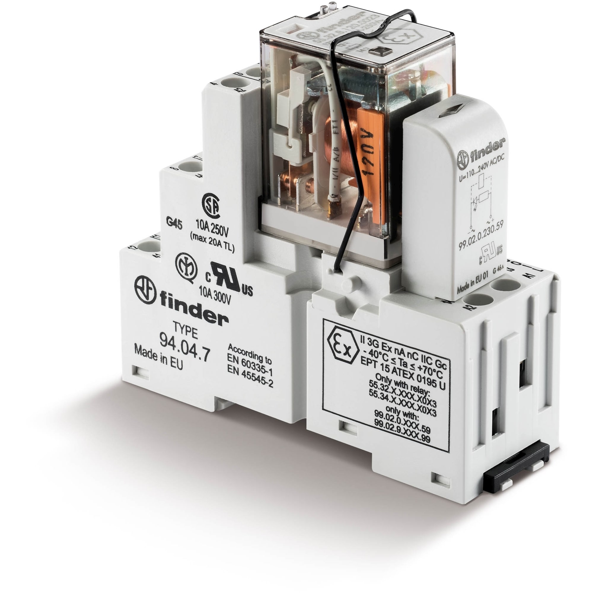 FINDER SPA - FIN583491255048SMA INTERFACCIA MODULARE A RELE 4 CONTATTI