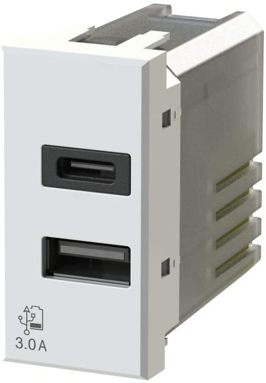 4 BOX SRL - 4BX4B.HD.USB.30 USB 3.0 BTICINO AXOLUTE BIANCA