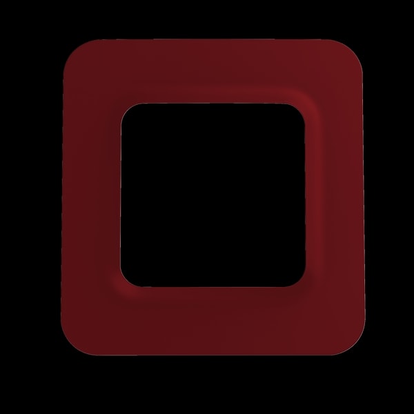 DELTA DORE SRL - DDR6200280 PLACCA TYBOX 51XX ROSSO CARMINIO