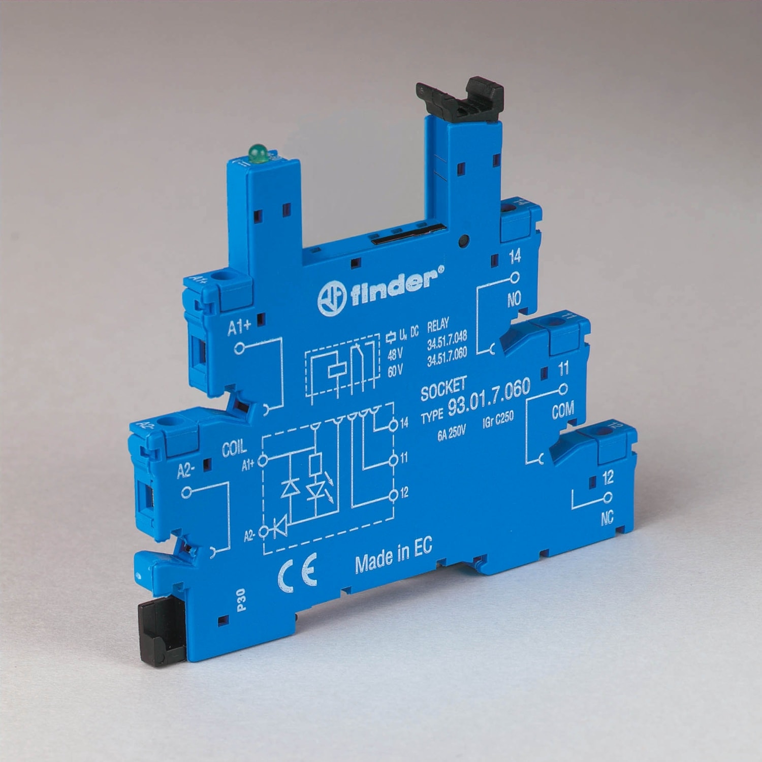 FINDER SPA - FIN93017125 ZOCCOLO CON MORSETTI A BUSSOLA 1P S.34
