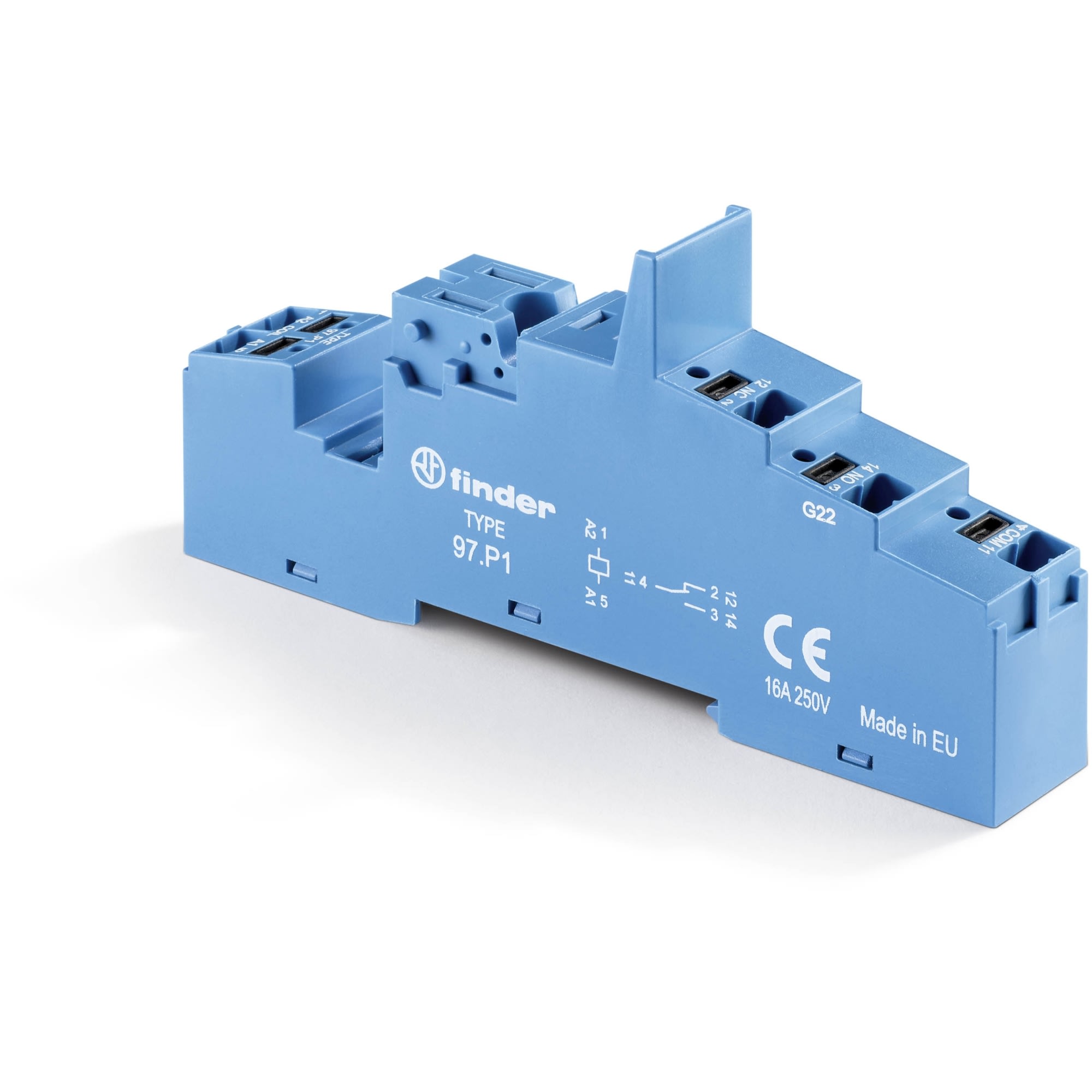 FINDER SPA - FIN97P1SMA ZOCCOLO MORSETTI PUSH-IN 1P S.46