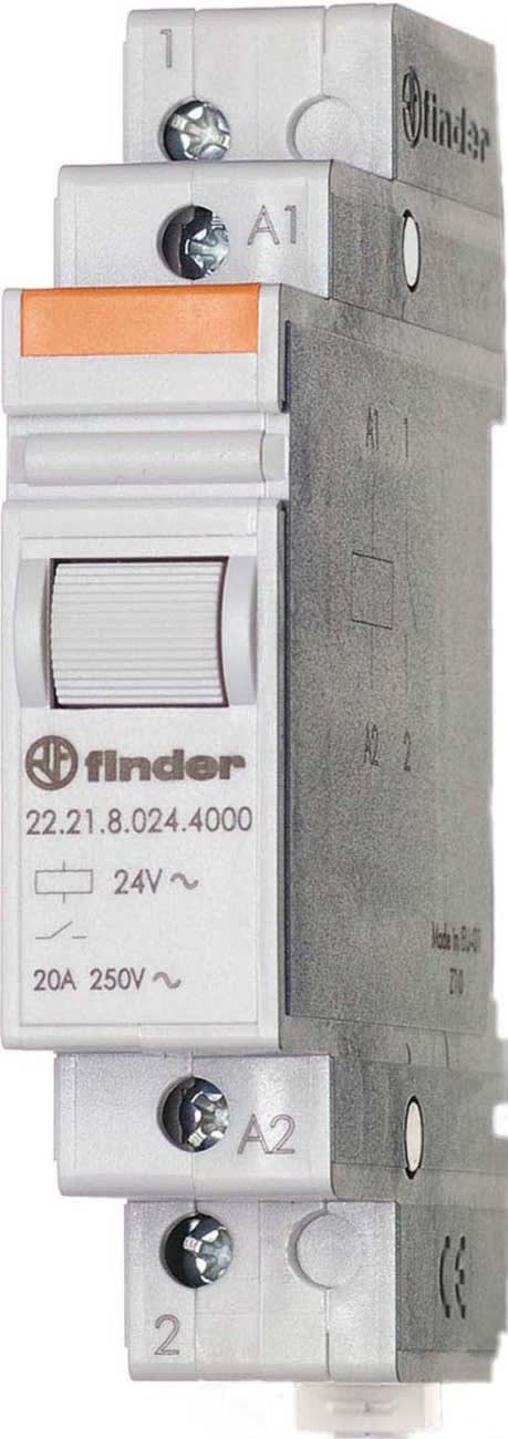 FINDER SPA - FIN222281254000 RELE MONOSTABILE 17.5MM 2NO 20A