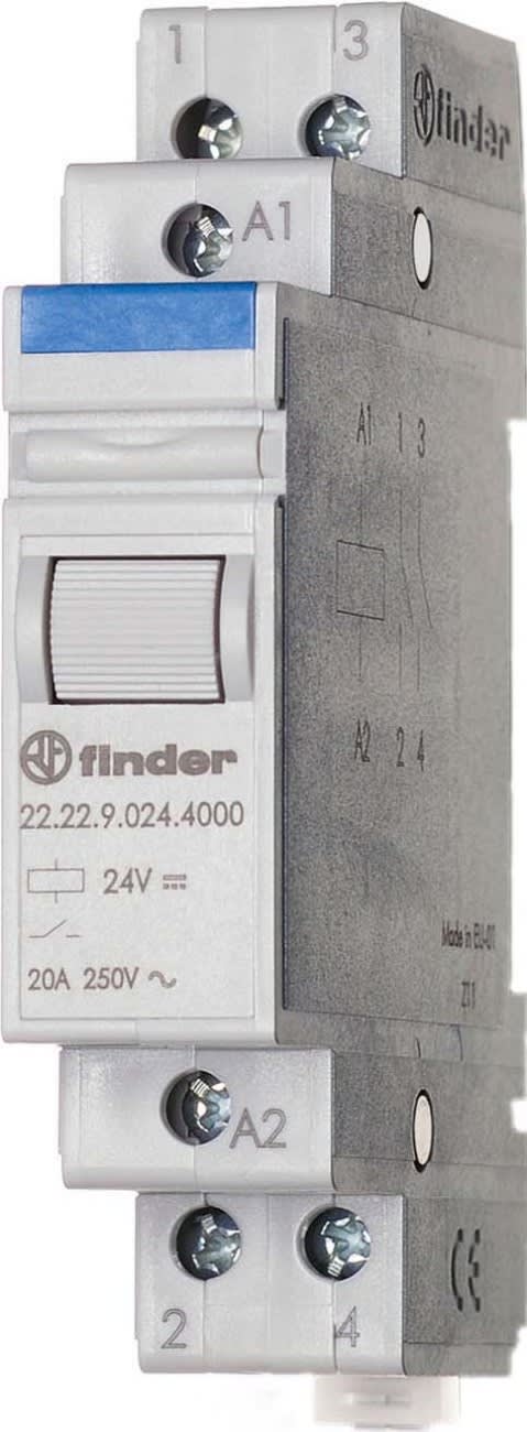 FINDER SPA - FIN222290124000 RELE MONOSTABILE 17.5MM 2NO 20A