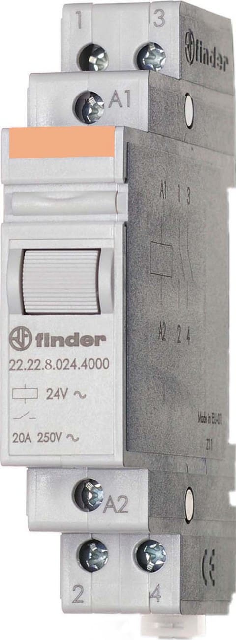 FINDER SPA - FIN222282304000 RELE MONOSTABILE 17.5MM 2NO 20A