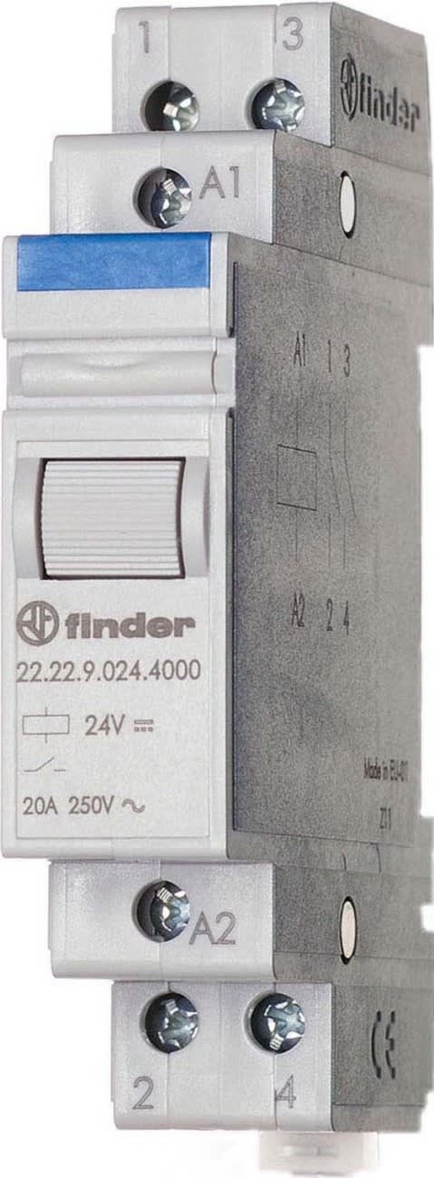 FINDER SPA - FIN222290604000 RELE MONOSTABILE 17.5MM 2NO 20A