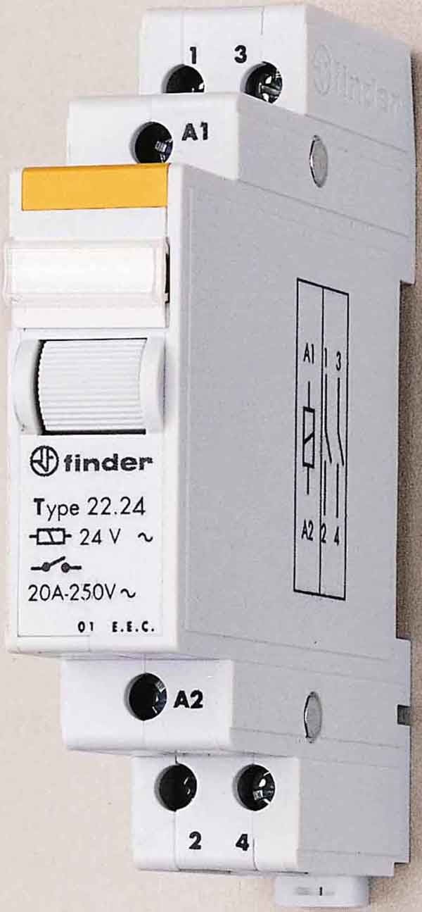 FINDER SPA - FIN222482404000 RELE MONOSTABILE 17.5MM 2NC 20A