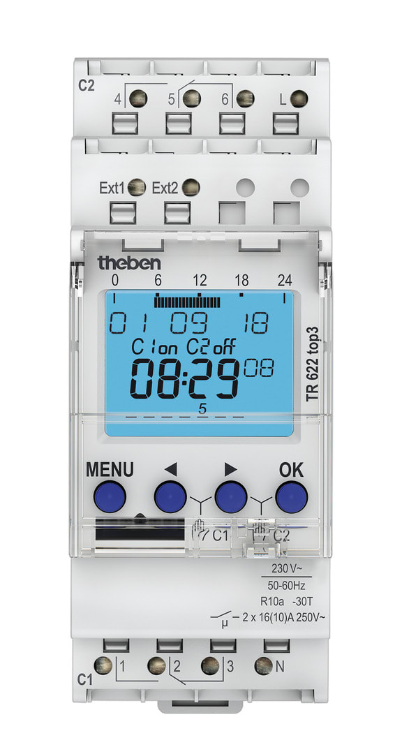 THEBEN SRL - THE6220130 TR 622 TOP3 INT.TEMP DGT 24H/7G 2M/DIN 2