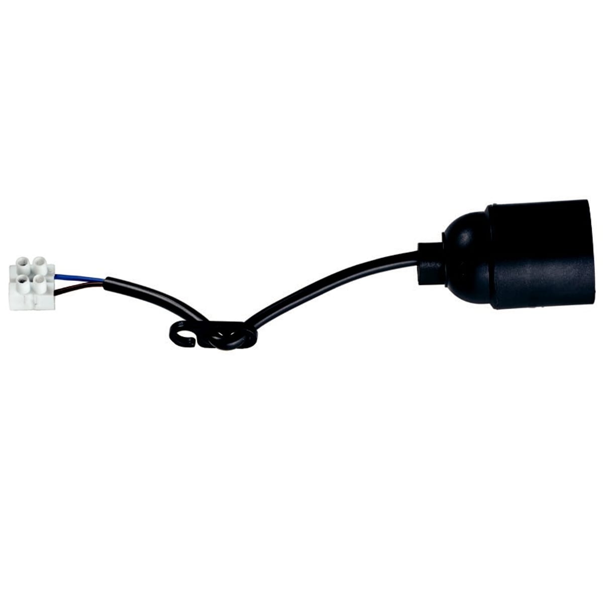 FANTON SRL - FME62814 PORTALAMPADA E27+CAVO 20CM+MORSETTI   NE