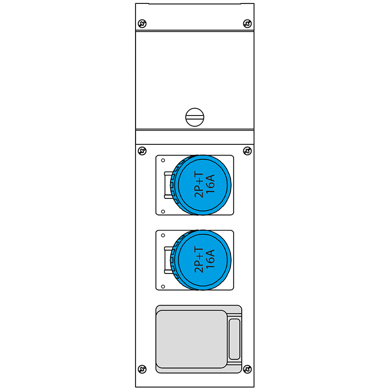 SCAME PARRE SPA - SCA630.3506-1268 QUADRO DISTR. PORTATILE BLOCK3